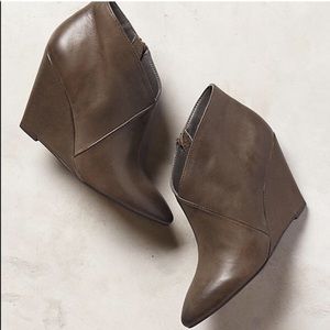 Wedge ankle booties
